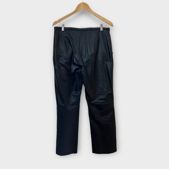Vintage John Paul Richard Black Leather Pants Size 10 - Picture 5 of 6